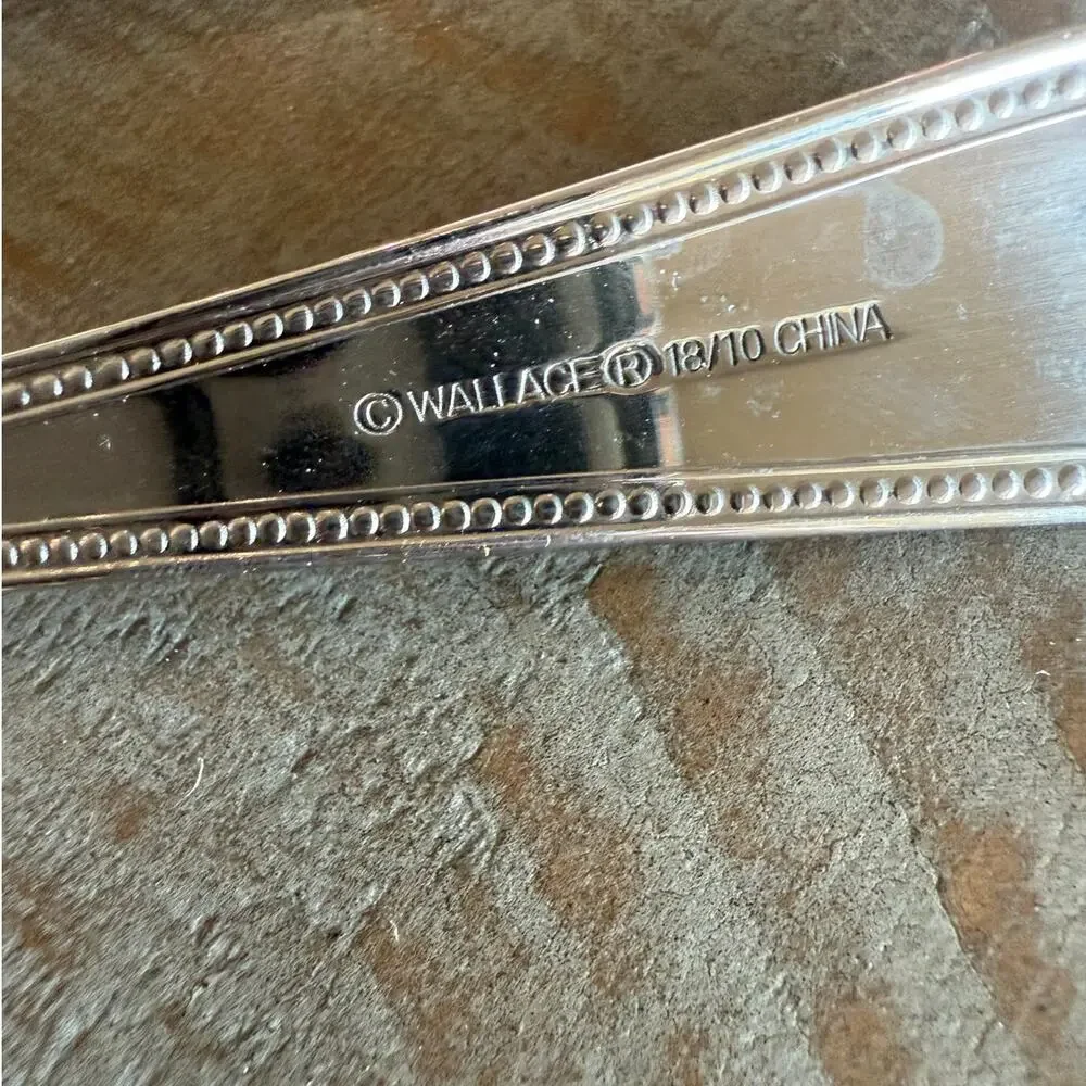 Wallace Continental 18 10 Stainless Steel 4 Piece Serving Set Replacement Spoon